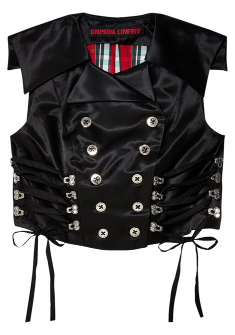 gilè in raso CHOPOVA LOWENA | Top | 5164BLACK